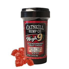 Catskill Hemp Co. High-9 Strwbry Fruit Chews 20ct