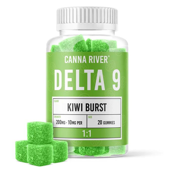 Canna River Delta 9 Gummies Kiwi Burst 20ct