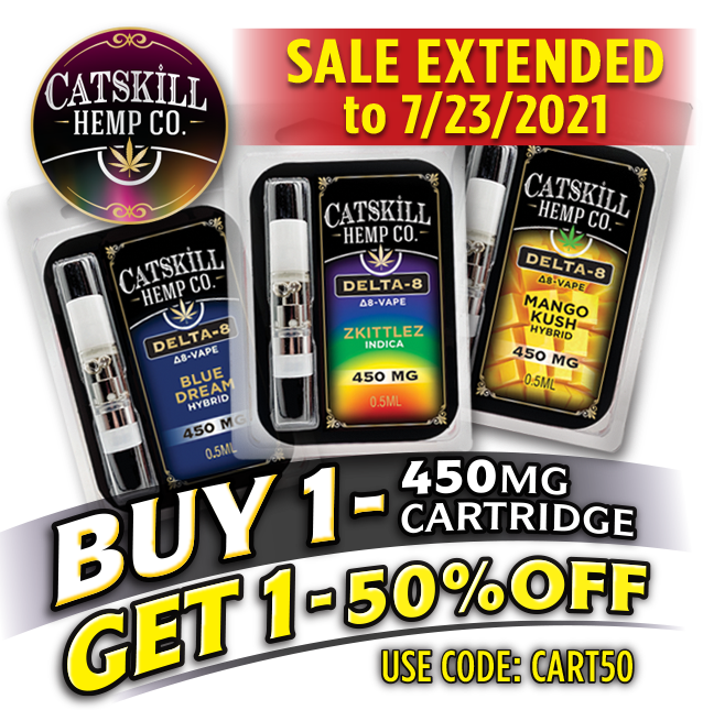 Catskill Hemp Co. 1/2 gram Cart. Midsummer Special!